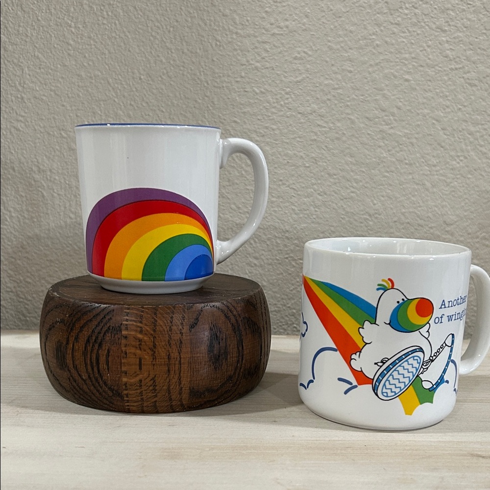 Sunnycraft/Fowl Play- Vintage Rainbow Mug Bundle- Korea/Japan